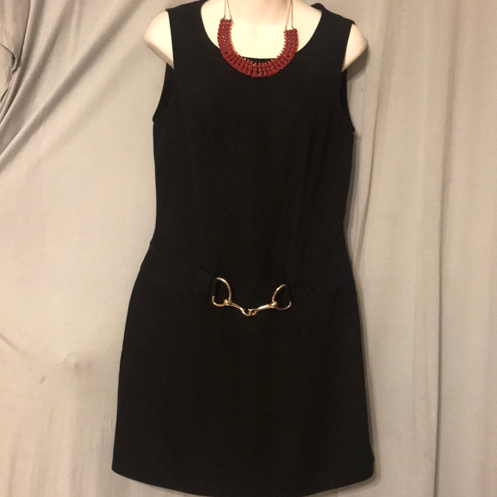 Michelle New York Size 8 sleeve less black dress